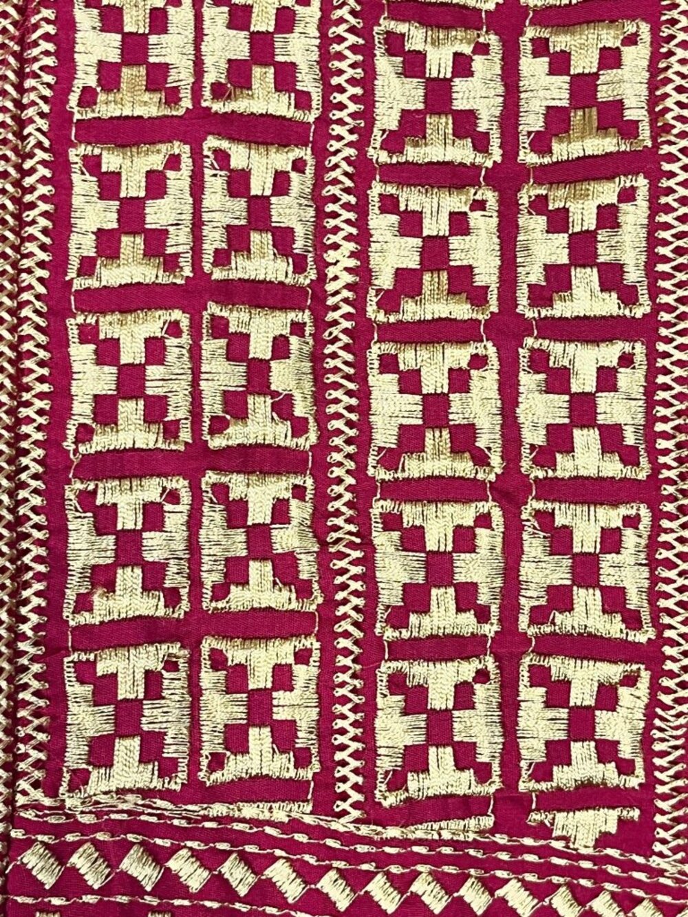 Colorful Embroidered Boho Tunic Top Red Regency Peasant Ethnic Indie Folk Chic - Picture 6 of 10